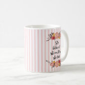 Sie glaubte, dass sie Blume malen könne Kaffeetasse (VorderseiteRechts)