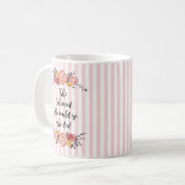 Sie glaubte, dass sie Blume malen könne Kaffeetasse (Vorderseite Links)