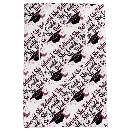 Sie glaubte, dass sie das tun könne mittlere geschenktüte (Vorderseite)