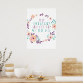 Sie glaubte, dass sie das tun könne poster (Küche)