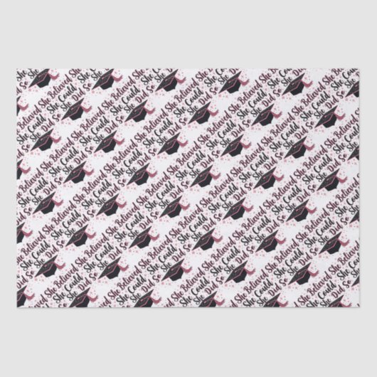 Sie glaubte, dass sie das tun könne seidenpapier (Vorderseite)