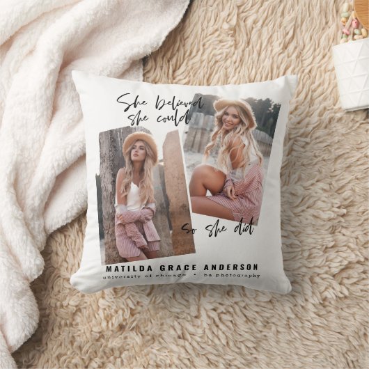 Sie glaubte, dass sie das tun könnte, um Abschluss Kissen (Decke)