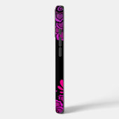 Sie glaubte, dass sie die Blume Black Magenta flor Case-Mate iPhone Hülle (Rückseite / Links)