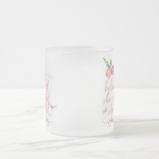 Sie glaubte, dass sie dies tun könnte, um mattglastasse (Mittel)