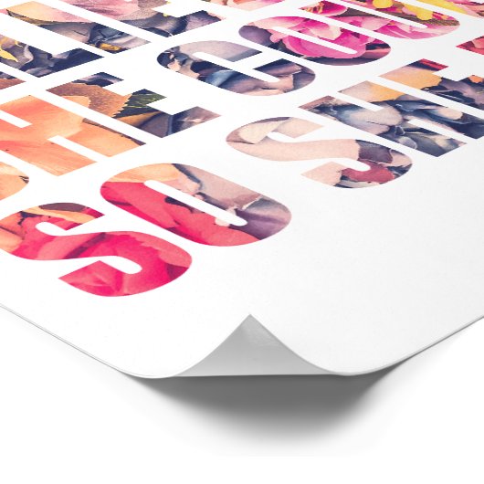 Sie glaubte, dass sie ein inspirierendes Zitat von Poster (Ecke)