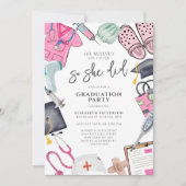 Sie glaubte, dass sie eine Krankenschwester-Abitur Einladung (Vorderseite)