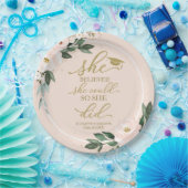 Sie glaubte, dass sie es schaffen könnte, also tat pappteller (Party)