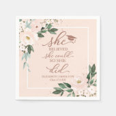 Sie glaubte, dass sie es schaffen könnte, also tat serviette (Vorderseite)