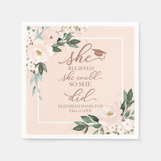 Sie glaubte, dass sie es schaffen könnte, also tat serviette (Vorderseite)