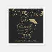 Sie glaubte, dass sie es schaffen könnte, also tat serviette (Vorderseite)