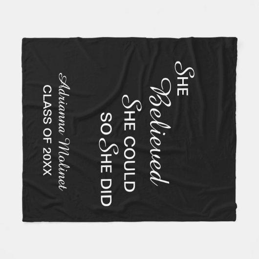 Sie glaubte, dass sie es schaffen könnte, einen sc fleecedecke (Vorderseite (Horizontal))