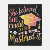 Sie glaubte, dass sie es schaffen könnte, es zu me fleecedecke (Vorderseite)