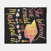 Sie glaubte, dass sie es schaffen könnte, es zu me fleecedecke (Vorderseite (Horizontal))