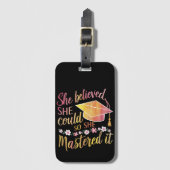 Sie glaubte, dass sie es schaffen könnte, es zu me gepäckanhänger (Vorderseite Vertikal)