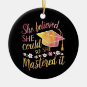 Sie glaubte, dass sie es schaffen könnte, es zu me keramik ornament (Vorne)