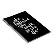 Sie glaubte, dass sie - inspirierend Zeitschrift Notizblock (Rechte Seite)