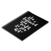 Sie glaubte, dass sie - inspirierend Zeitschrift Notizblock (Linke Seite)