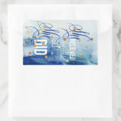 Sie glaubte, dass sie inspirierende Zitatskunst ma Rechteckiger Aufkleber (Tasche)