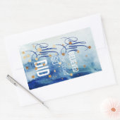 Sie glaubte, dass sie inspirierende Zitatskunst ma Rechteckiger Aufkleber (Umschlag)