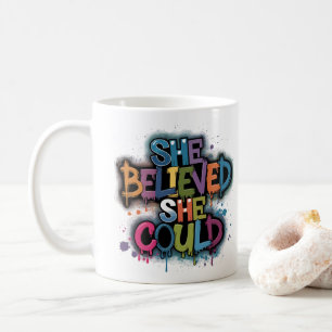 Sie glaubte, dass sie kaffeetasse
