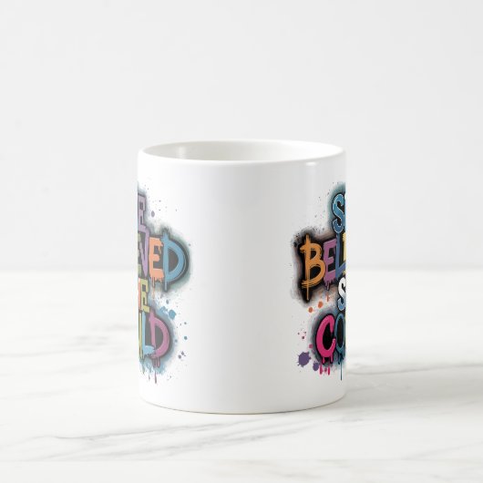 Sie glaubte, dass sie kaffeetasse (Mittel)