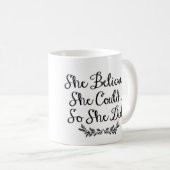Sie glaubte, dass sie könnte, also sie, kaffeetasse (VorderseiteRechts)