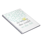 Sie glaubte, dass sie könnte, ALSO sie Notizbuch Notizblock (Rechte Seite)