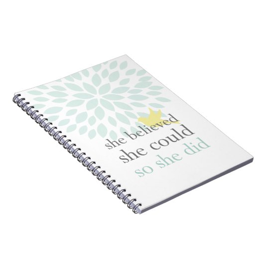 Sie glaubte, dass sie könnte, ALSO sie Notizbuch Notizblock (Rechte Seite)