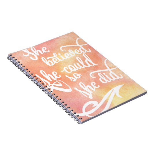 Sie glaubte, dass sie könnte, also sie tat notizblock (Rechte Seite)