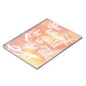 Sie glaubte, dass sie könnte, also sie tat notizblock (Linke Seite)