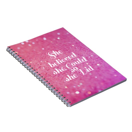 Sie glaubte, dass sie könnte, also sie tat notizblock (Rechte Seite)