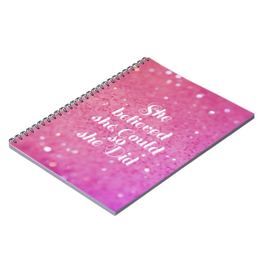 Sie glaubte, dass sie könnte, also sie tat notizblock (Linke Seite)