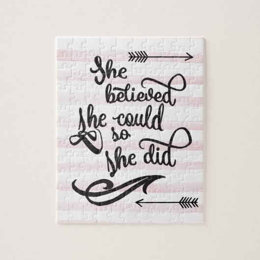 sie glaubte, dass sie könnte, also sie tat puzzle (Vertikal)