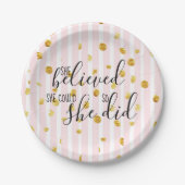 Sie glaubte, dass sie könnte, also sie Teller (Vorderseite)