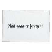 Sie glaubte, dass sie Monogramm-Volleyball spielen Kissenbezug (Rückseite)