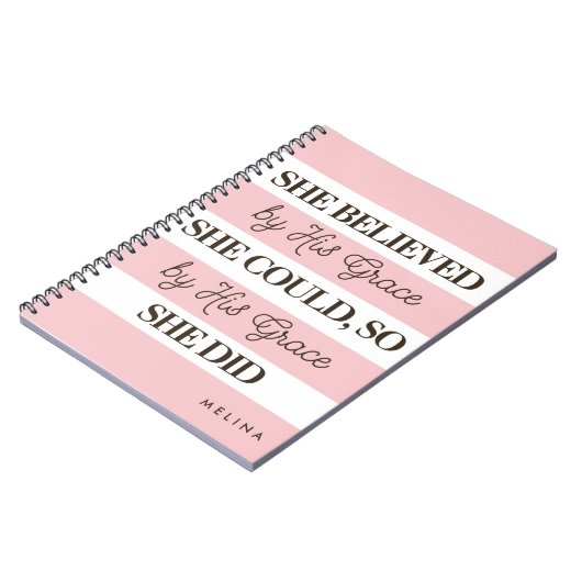 Sie glaubte, dass sie Personalisiert in seiner Gna Notizblock (Linke Seite)