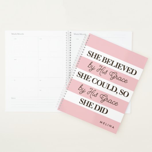 Sie glaubte, dass sie Personalisiert in seiner Gna Planer (Anzeige)