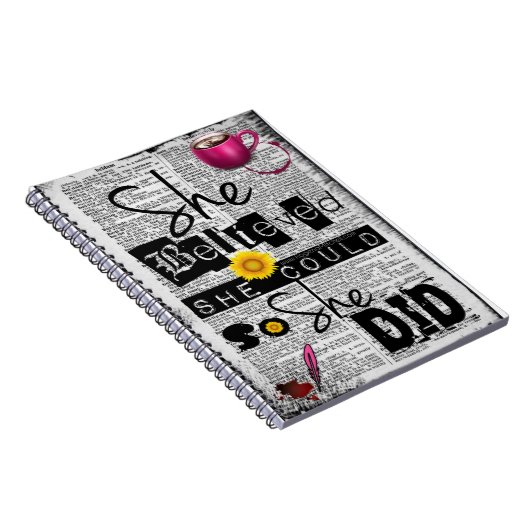 Sie glaubte, dass sie sich winden könnte notizblock (Rechte Seite)