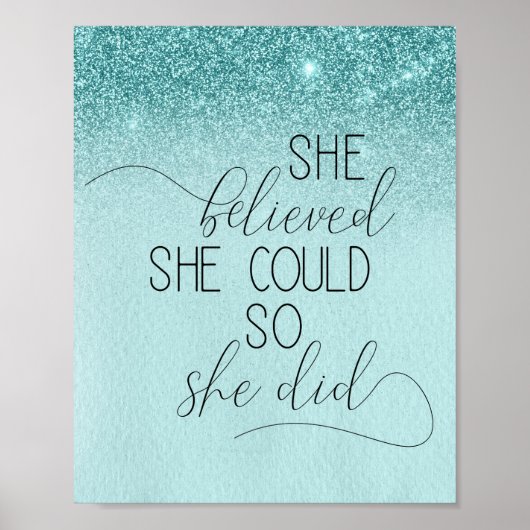 Sie glaubte, dass sie so inspirierend sein könnte poster (Vorne)