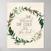 Sie glaubte, dass sie so inspirierend sein könnte poster (Vorne)