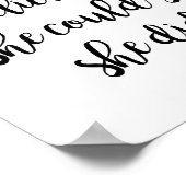 Sie glaubte, dass sie so inspirierend sein könnte poster (Ecke)