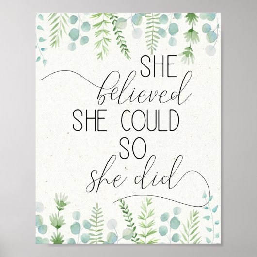 Sie glaubte, dass sie so inspirierend sein könnte poster (Vorne)