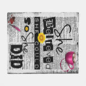 Sie glaubte, dass sie (Wörterbuch) - PLÜSCH MedSz Fleecedecke (Vorderseite (Horizontal))