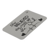 Sie glaubte Kühlschrankmagnet Magnet (Linke Seite)