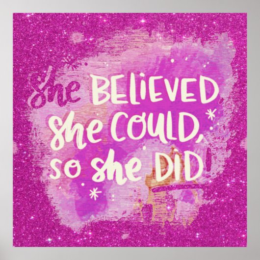 Sie glaubte poster (Vorne)