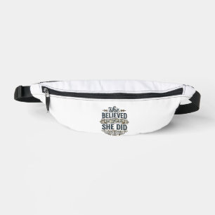 Sie glaubte, sie hat Vintage-Motivations-Shirt_1 Bauchtasche