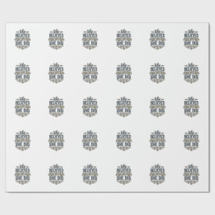 Sie glaubte, sie hat Vintage-Motivations-Shirt_1 g Geschenkpapier