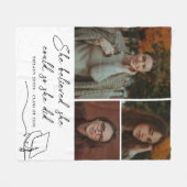 Sie glaubte, sie könne Abschluss Foto Fleecedecke (Vorderseite (Horizontal))