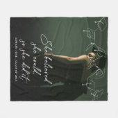 Sie glaubte, sie könne Abschluss Foto Fleecedecke (Vorderseite (Horizontal))