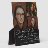 Sie glaubte, sie könne Abschluss Foto Fotoplatte (Seite)